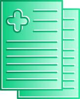 Report Gradient Slip Icon vector