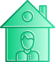 Isolation Gradient Slip Icon vector
