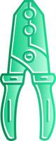 Wire Stripper Gradient Slip Icon vector