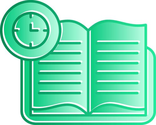 Continuous Learning Gradient Slip Icon