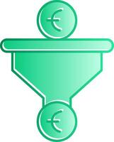 Sales PipeGradient Slip Gradient Slip Icon vector