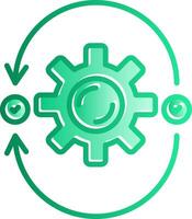 Agile Gradient Slip Icon vector