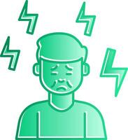 Depression Gradient Slip Icon vector