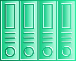 Archive Gradient Slip Icon vector