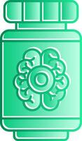Pills Gradient Slip Icon vector