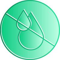 No Potable Gradient Slip Icon vector