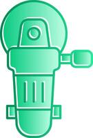 Angle Grinder Gradient Slip Icon vector