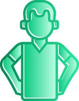 Hip Gradient Slip Icon vector