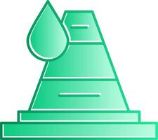 Traffic Cone Gradient Slip Icon vector