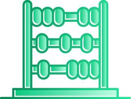 Abacus Gradient Slip Icon vector