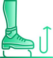 Stomp Gradient Slip Icon vector