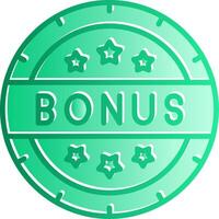Bonus Gradient Slip Icon vector