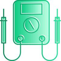 Multimeter Gradient Slip Icon vector