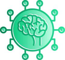 Neuroimaging Gradient Slip Icon vector