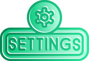 Setting Gradient Slip Icon vector