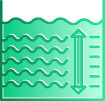Depth Gradient Slip Icon vector