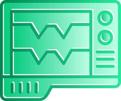 Ecg Gradient Slip Icon vector