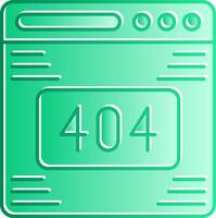 404 Error Gradient Slip Icon vector