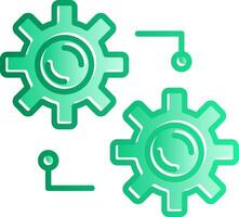 Integration Gradient Slip Icon vector