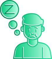 Insomnia Gradient Slip Icon vector