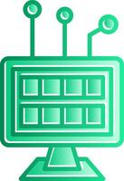 Digital Disruption Gradient Slip Icon vector
