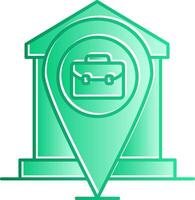 Remote Working Gradient Slip Icon vector