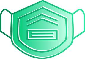 Mask Gradient Slip Icon vector