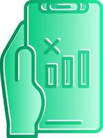 No Signal Gradient Slip Icon vector
