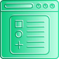 Components Gradient Slip Icon vector