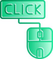 Click Gradient Slip Icon vector