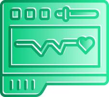 Pacemaker Gradient Slip Icon vector