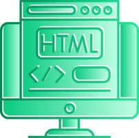 Html Gradient Slip Icon vector