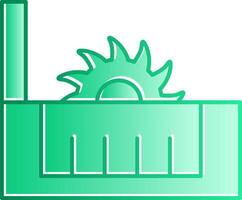 Table Saw Gradient Slip Icon vector