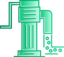 Water Wasting Gradient Slip Icon vector
