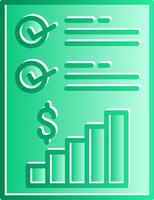 Guidance Gradient Slip Icon vector