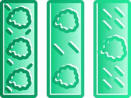 Thrombosis Gradient Slip Icon vector
