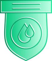 Water Gradient Slip Icon vector