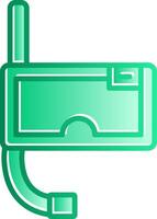 Diving Gradient Slip Icon vector