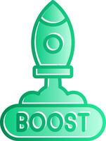 Boost Gradient Slip Icon vector