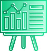 Presentation Gradient Slip Icon vector