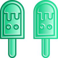 Ice Cream Gradient Slip Icon vector
