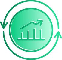 Performance Gradient Slip Icon vector