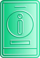 Information Gradient Slip Icon vector