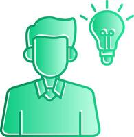 Idea Gradient Slip Icon vector