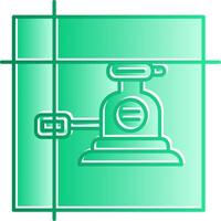 Laser Level Gradient Slip Icon vector