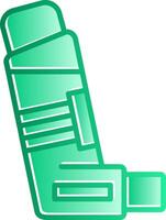 Inhaler Gradient Slip Icon vector