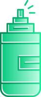 Self Defense Gradient Slip Icon vector