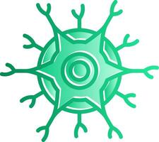 Neuron Gradient Slip Icon vector