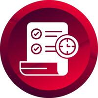 Term Glyph Button Icon vector