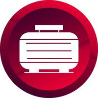 Septic Tank Glyph Button Icon vector